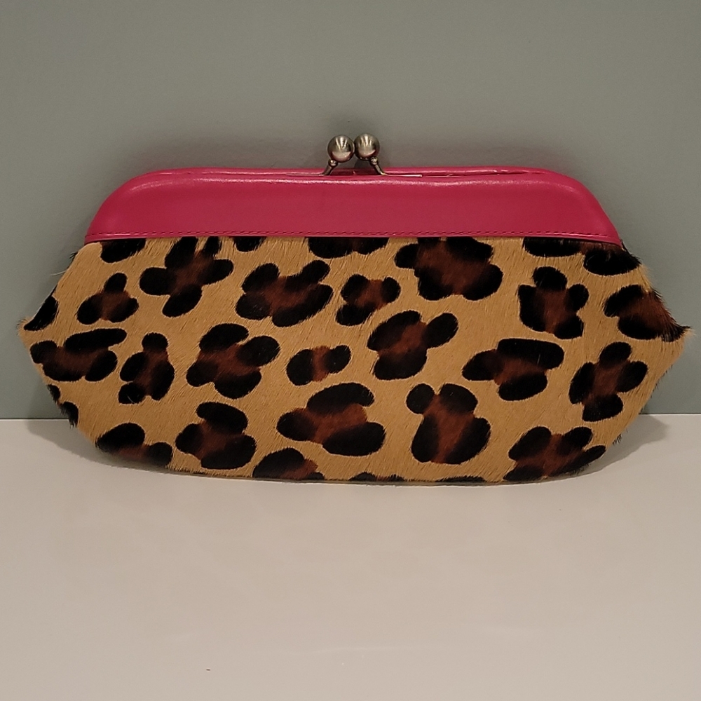 Nicole Miller Collection Leopard Clutch Bag